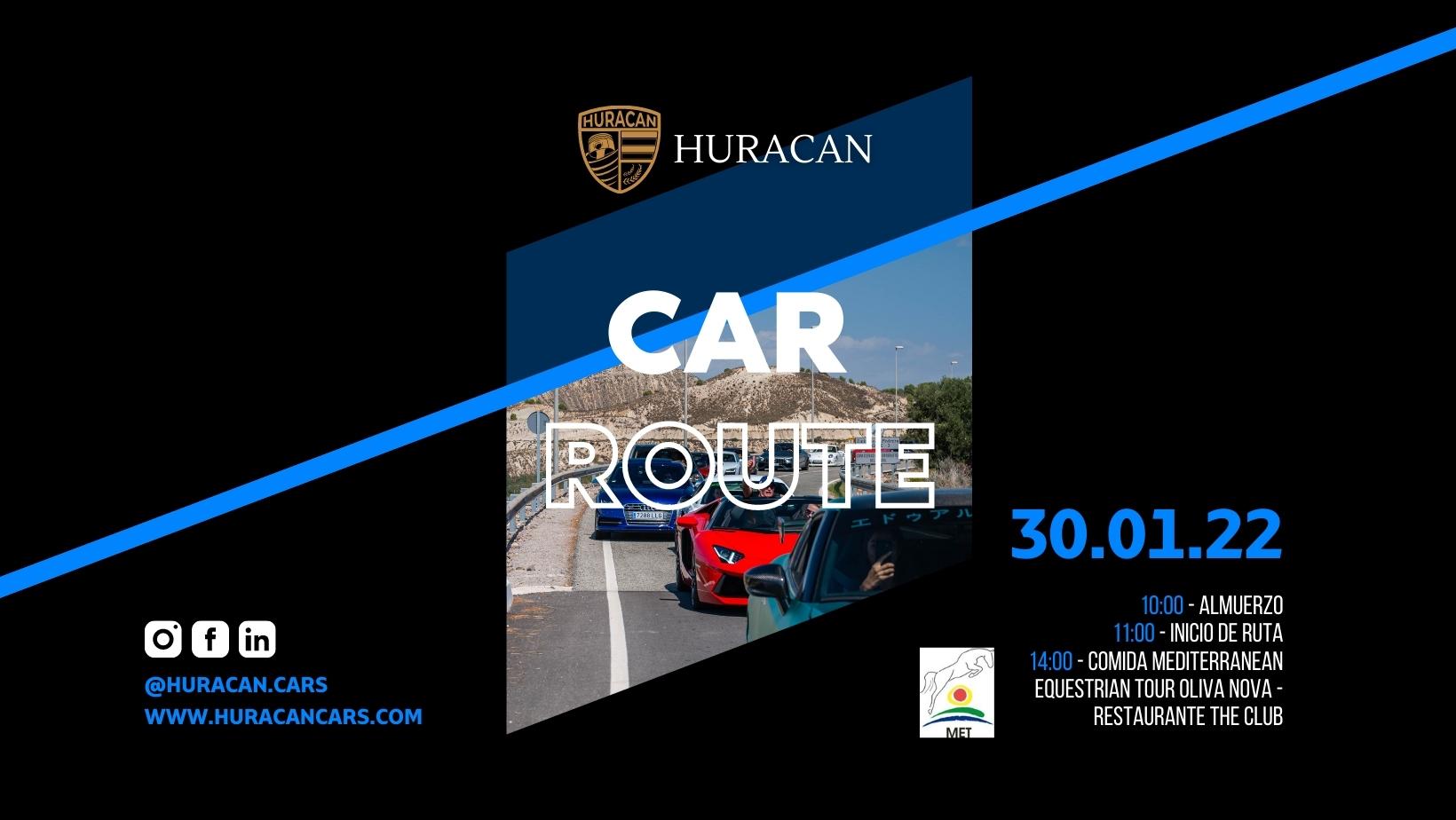 30.01.2022 | Ruta Huracan Cars + Comida en Mediterranean Equestrian Tour Oliva Nova